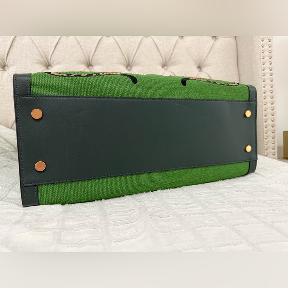 EUC Kate Spade Lady Leopard Manhattan Tote Bag Large. - Picture 6 of 11